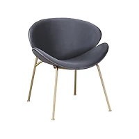 Streamdale Furniture Velvet Dining Chairs with Gold Metal Legs (6 Colors)