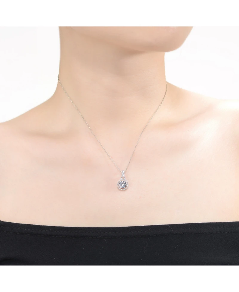 GiGiGirl Two Tone Rose Gold and White Gold Plated Infinity in Open Circle Pendant
