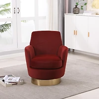 Streamdale Swivel Barrel Chair with Gold Base