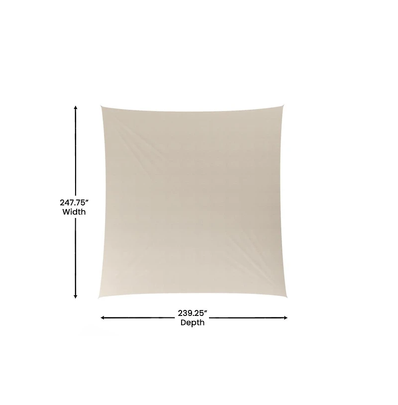 Pindo Sun Sail With Nylon Anchor Ropes
