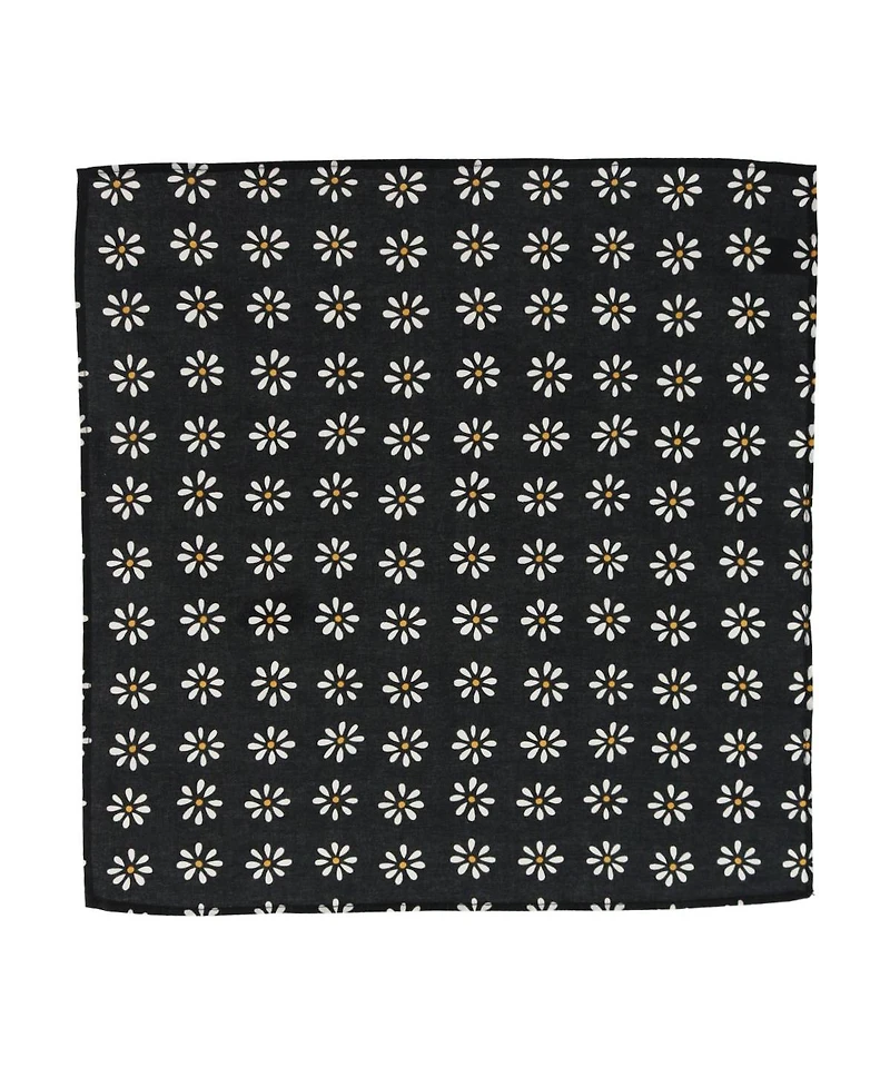 Trafalgar Men's Mary's Rose Daisy Cotton Handkerchiefs (3 Pack)
