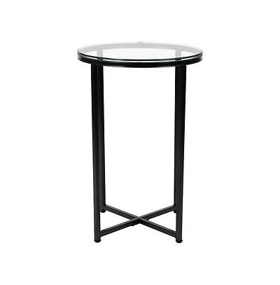 Fairdale End Table With Round Cross Brace Frame