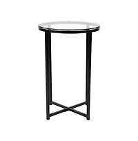 Fairdale End Table With Round Cross Brace Frame