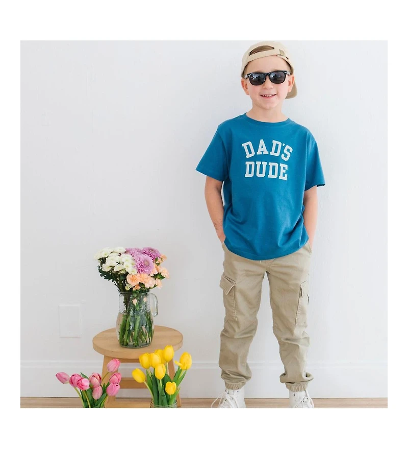 Sweet Wink Toddler Boys Dad's Dude Short Sleeve T-Shirt