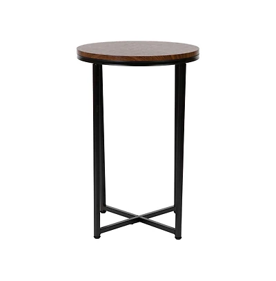 Fairdale End Table With Round Cross Brace Frame