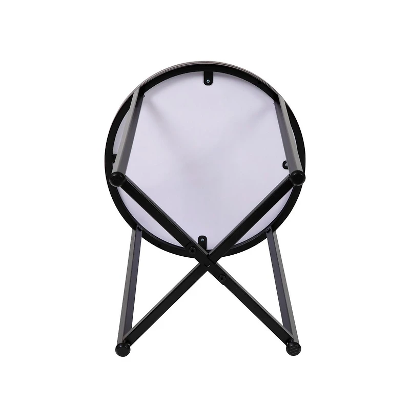 Fairdale End Table With Round Cross Brace Frame