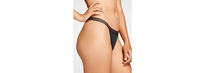 Siella Women's Micro Mesh Thong Pantie