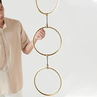Brightech Nova 74" Dimmable Led Floor Lamp with Hanging Ring Design and Touch Control, Smart Plug Compatible