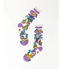 Sock Candy Women's Whimsical Mermaid Ruffle Sheer Sock