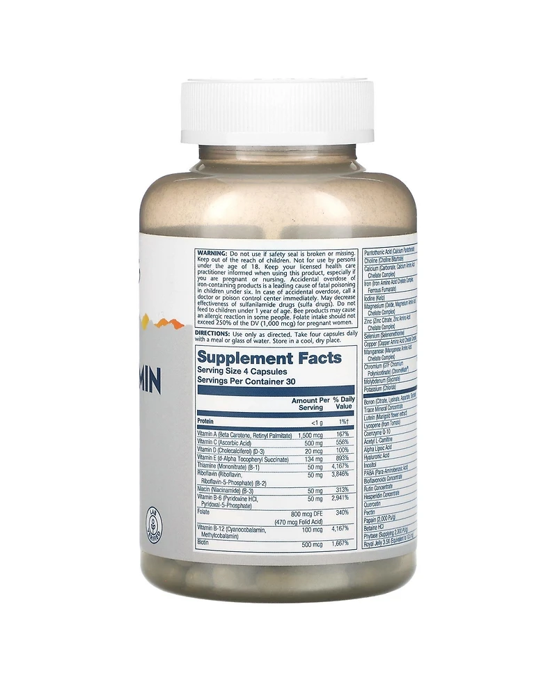 Solaray Spectro Multivitamin Woman - 120 Capsules