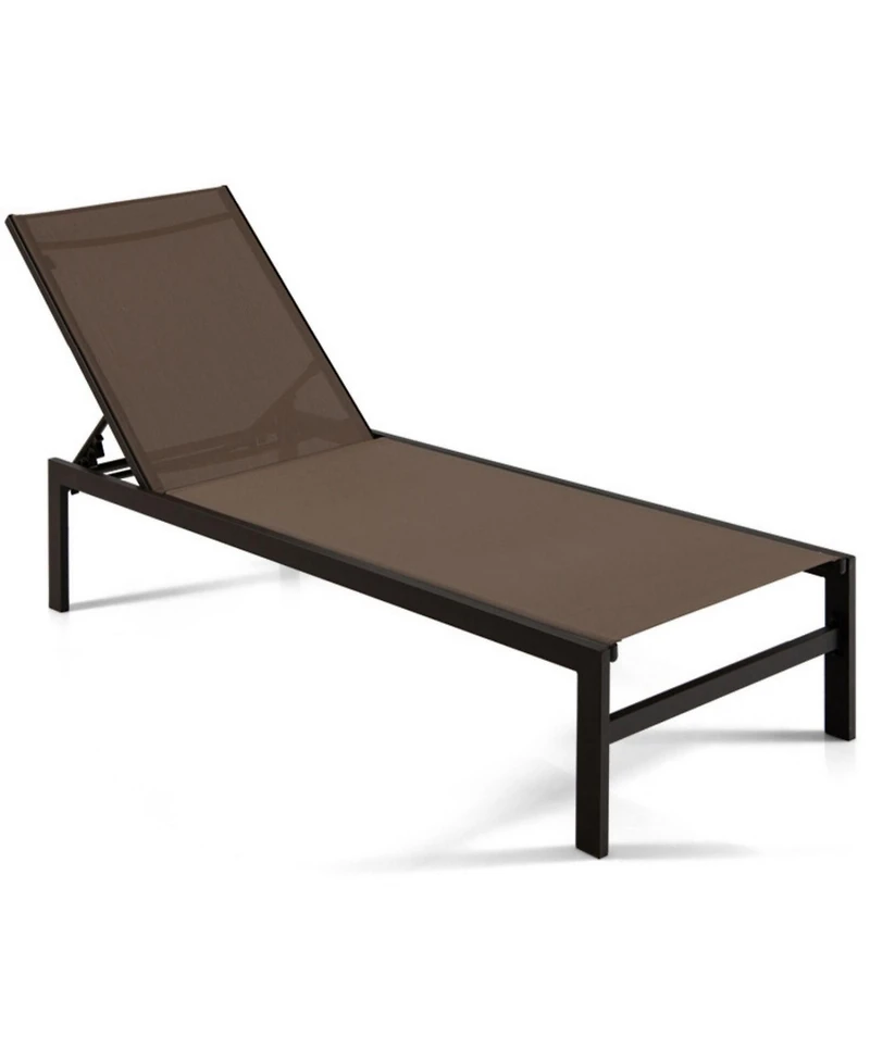 Inolait Sugift 6-Position Chaise Lounge Chairs with Rustproof Aluminium Frame