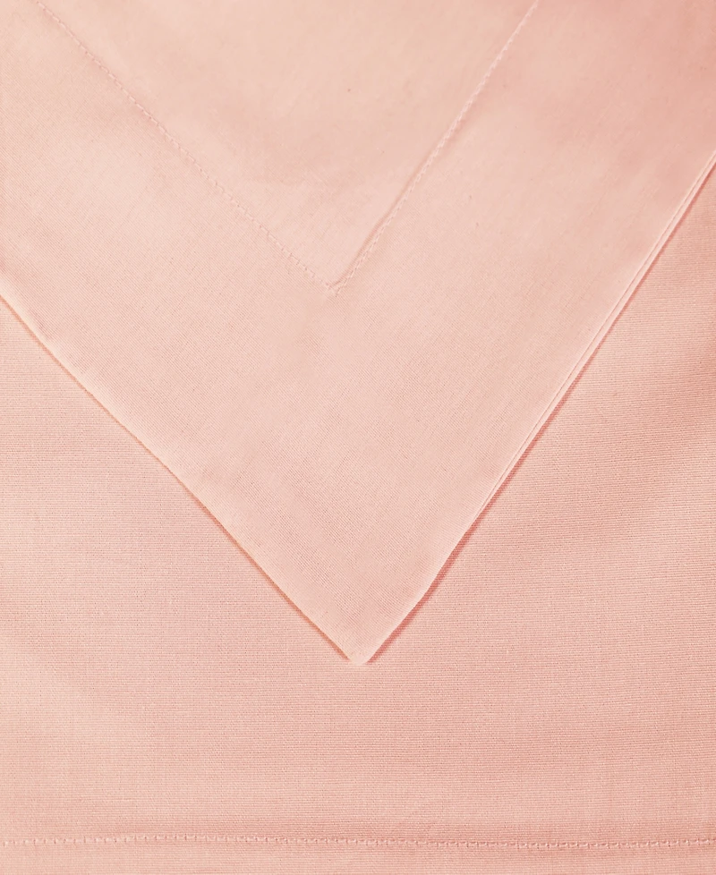 Superior Cotton Percale 300 Thread Count Solid Lightweight Duvet Cover Set, King/California King