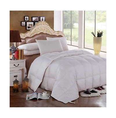 Egyptian Linens Goose Down Comforter – Light-Medium Fill Weight, Oversize Queen