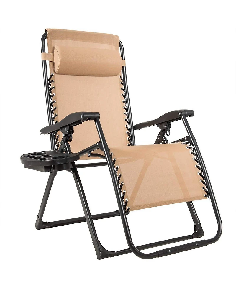 Inolait Sugift Oversize Lounge Chair with Cup Holder of Heavy Duty for outdoor