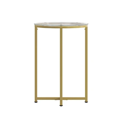 Fairdale End Table With Round Cross Brace Frame