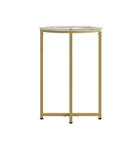 Fairdale End Table With Round Cross Brace Frame