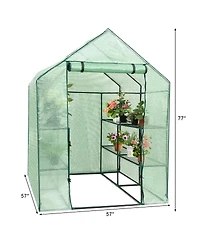 Inolait Sugift 8 shelves Mini Walk In Greenhouse Outdoor Gardening Plant Green House