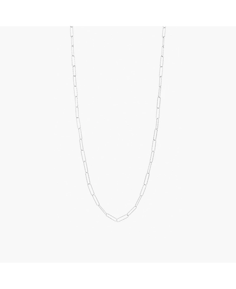 Sterling Silver Long Sinai Chain Adjustable Clip Necklace