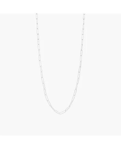 Sterling Silver Long Sinai Chain Adjustable Clip Necklace
