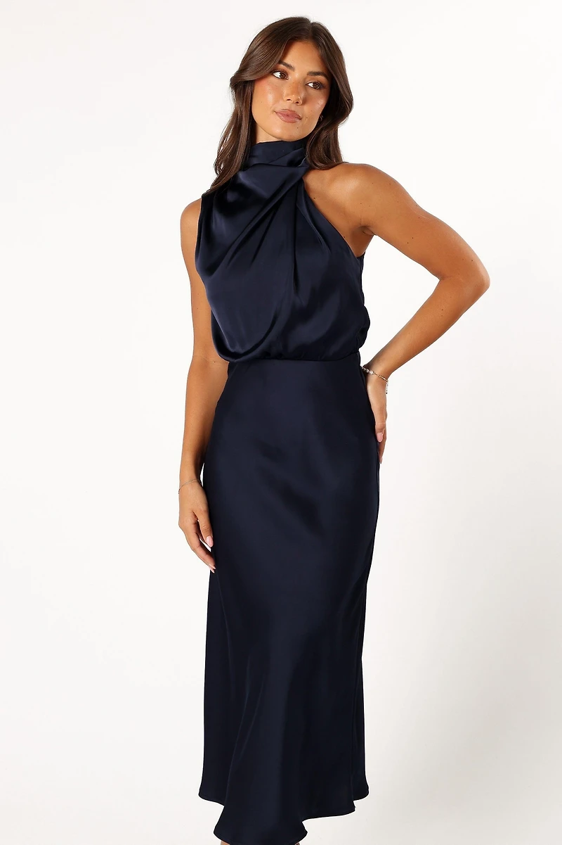 Petal and Pup Women's Anabelle Halter Neck Midi Dress