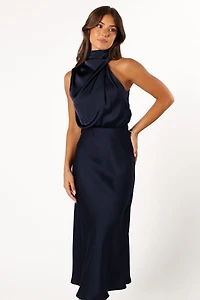 Petal and Pup Women's Anabelle Halter Neck Midi Dress