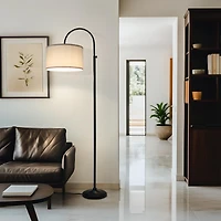 Nora Modern Led Arc Floor Lamp with Adjustable Height (68")