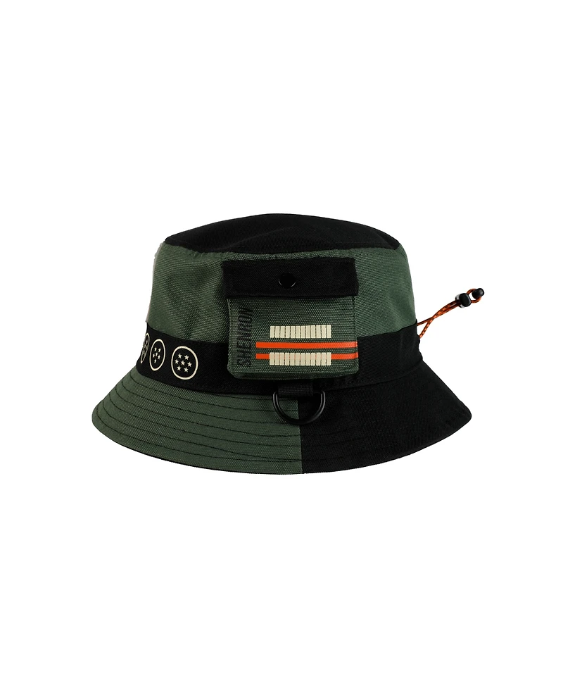 Dragon Ball Z Men's Dragon Ball Super: Super Hero Shenron Green Bucket Hat With Cargo Pocket