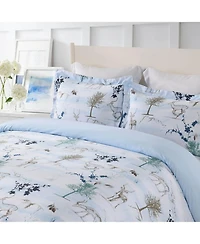Alpine Snow 100% Cotton Duvet Cover Set, Full/Queen