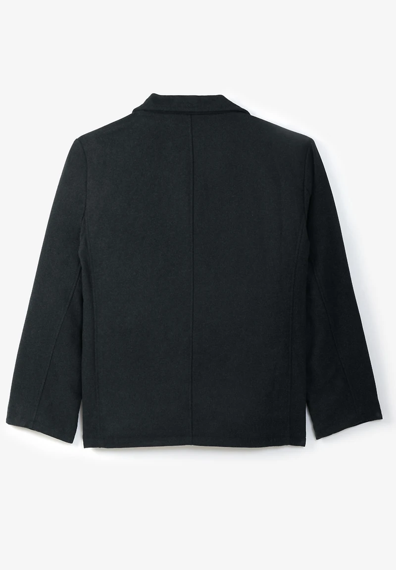 Liberty Blues by KingSize Men's Big & Tall Double-Breasted Wool Peacoat