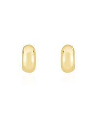 The Lovery Chunky Gold C-Hoop Earrings 14K Gold