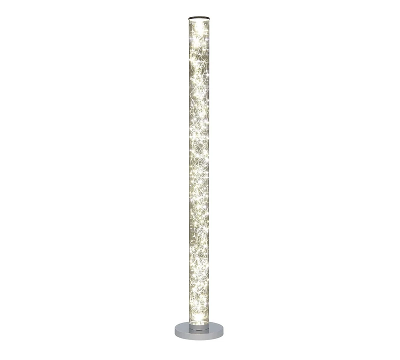 Streamdale 49" Exposed Rope Led Minari Clear Column Floor Lamp