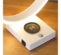 Streamdale 13.5" C-Shape Led with Usb Wireless Charger Port Table Lamp