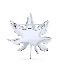 Bling Jewelry Large Canada National Symbol Maple Leaf Pin Brooch Maple Tree For Women Accessory Sterling Silver