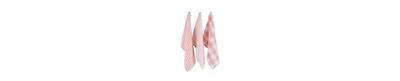 Design Imports Gingham Check Kitchen Collection, Pink, Dishtowel Set