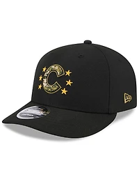 New Era Men's Black Chicago Cubs 2024 Armed Forces Day Low Profile 9FIFTY Snapback Hat