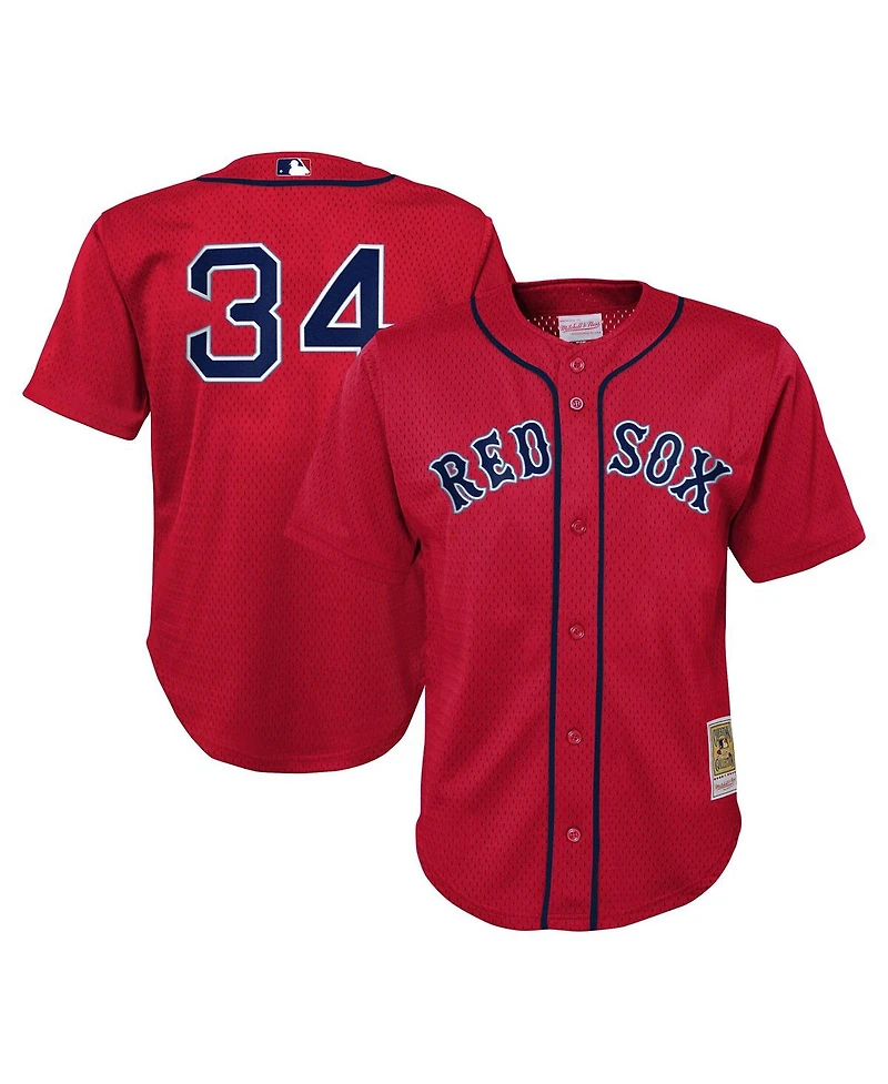 Mitchell & Ness Toddler David Ortiz Red Boston Red Sox Cooperstown Collection Mesh Batting Practice Jersey