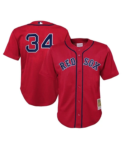 Mitchell & Ness Toddler David Ortiz Red Boston Red Sox Cooperstown Collection Mesh Batting Practice Jersey