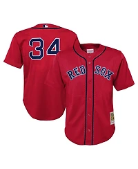 Mitchell & Ness Toddler David Ortiz Red Boston Red Sox Cooperstown Collection Mesh Batting Practice Jersey