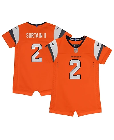 Nike Newborn Infant Patrick Surtain Ii Orange Denver Broncos Game Romper Jersey
