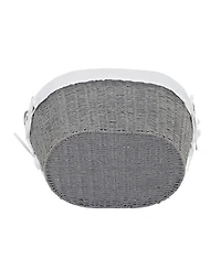 Household Essentials Woven Laundry Basket with Handles and Liner, Basket