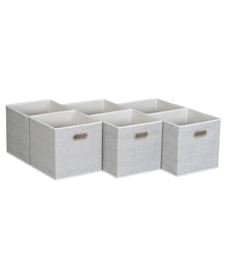 Household Essentials Fabric Storage Bins 6 Piece Set