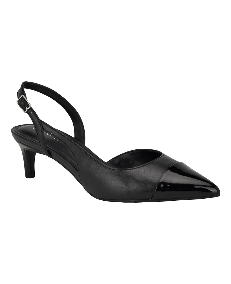 Calvin Klein Women's Dasta Kitten Heel Slingback Pumps