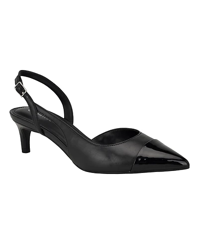 Calvin Klein Women's Dasta Kitten Heel Slingback Pumps