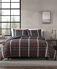Closeout Eddie Bauer Willow Plaid Microsuede Duvet Cover Sets