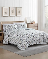 Eddie Bauer Flower Field Reversible 2 Piece Quilt Set, Twin