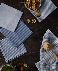 Design Imports Everyday Kitchen Collection Assorted Dishcloth Set, 12x12", Stonewash Blue, 5 Count