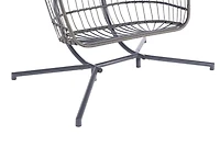 Streamdale 2 Person Outdoor Rattan Hanging Chair Patio Wicker Egg Chair