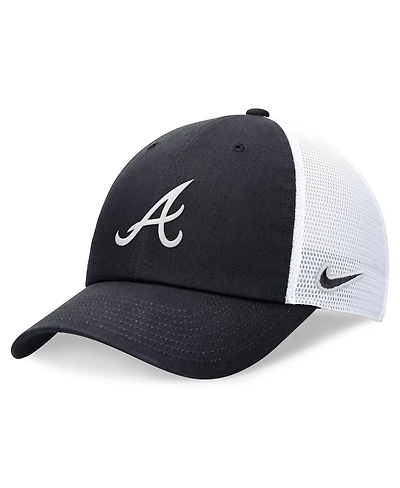 Nike Men's Navy Atlanta Braves Evergreen Club Trucker Adjustable Hat