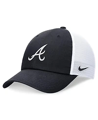Nike Men's Navy Atlanta Braves Evergreen Club Trucker Adjustable Hat