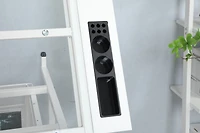 Simplie Fun White Adjustable Tempered Glass Drafting Printing Table With Chair